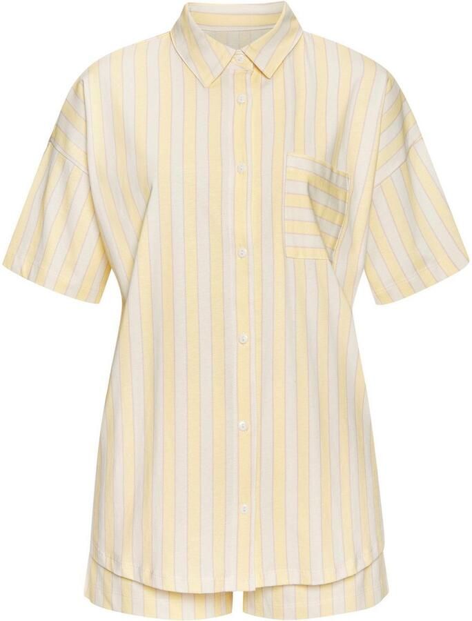 Vivance Dreams Shortama met fijn streepdessin (set 2-delig)