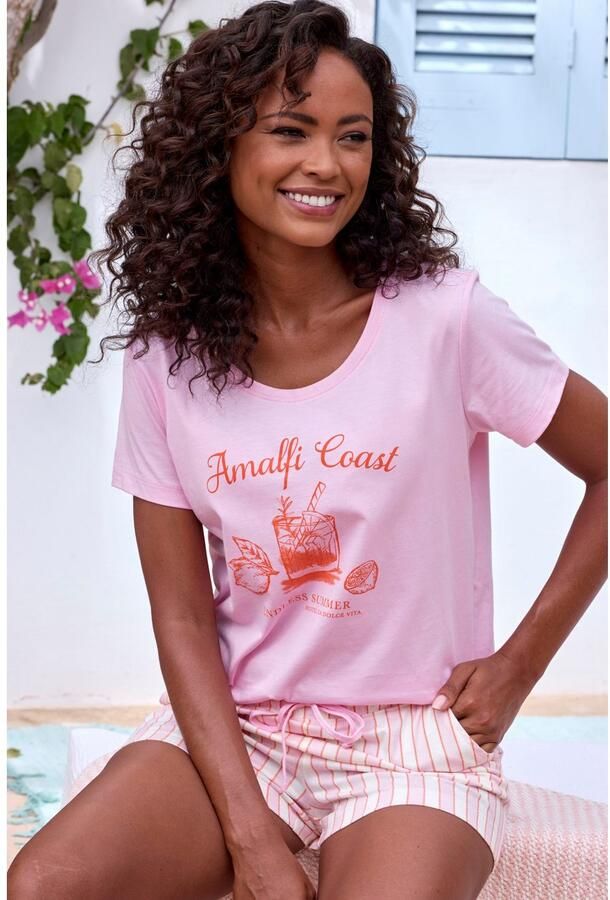 Vivance Dreams Shortama met fijn streepdessin (set 2-delig) - Foto 4