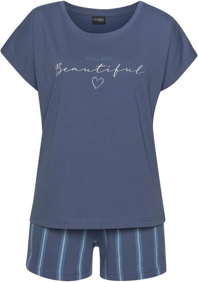 Vivance Dreams Shortama met frontprint (2-delig 1 stuk) - Foto 3