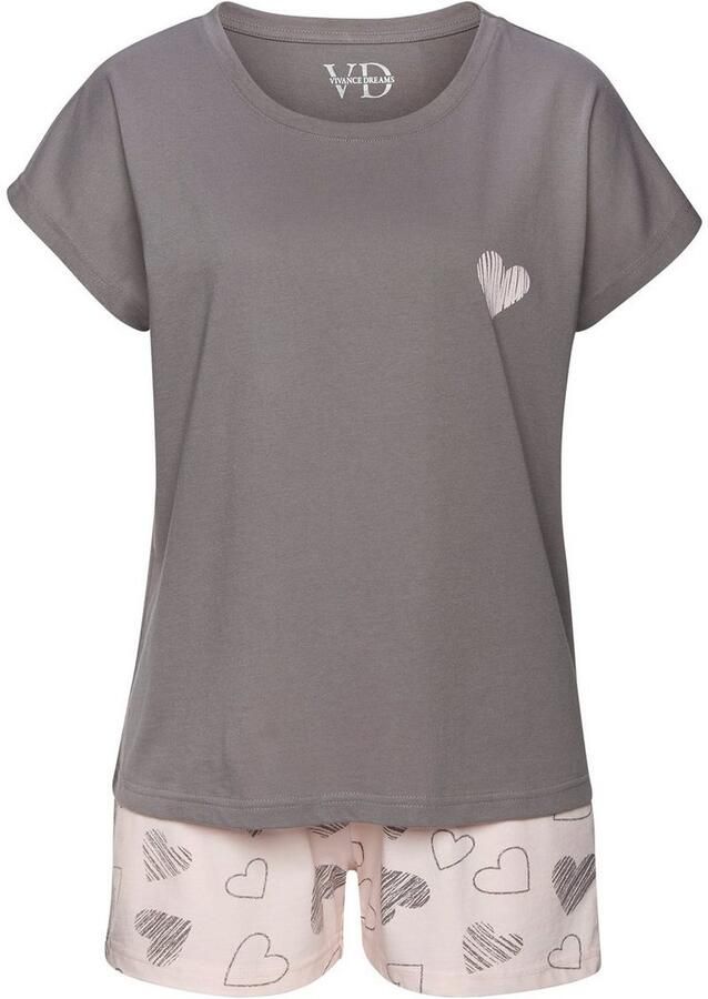 Vivance Dreams Shortama met leuke hartprint (Set van 2) - Foto 3
