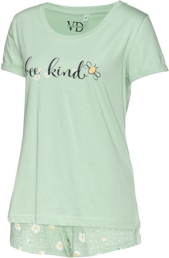 Vivance Dreams Shortama met madeliefje-print (2-delig 1 stuk) - Foto 5