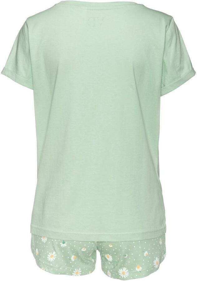 Vivance Dreams Shortama met madeliefje-print (2-delig 1 stuk) - Foto 3