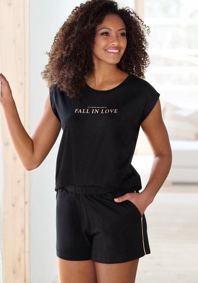 Vivance Dreams Shortama met mooie foildruk (set 2-delig) - Foto 5