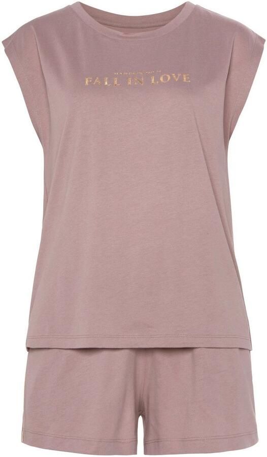 Vivance Dreams Shortama met mooie foildruk (set 2-delig) - Foto 3