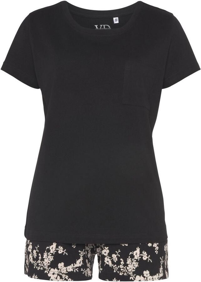 Vivance Dreams Shortama met mooie natuurprint (2-delig)