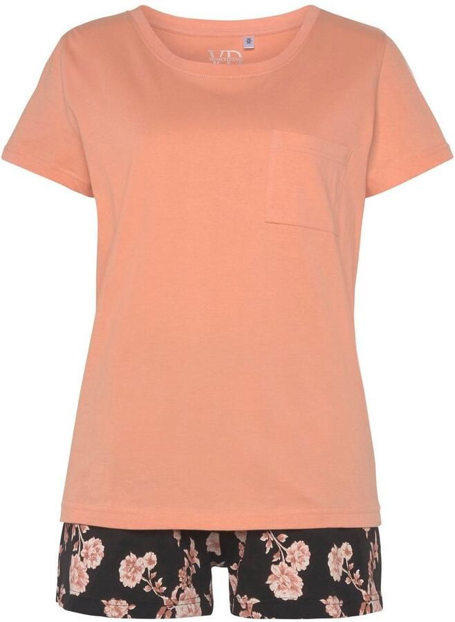 Vivance Dreams Shortama met mooie natuurprint (2-delig)