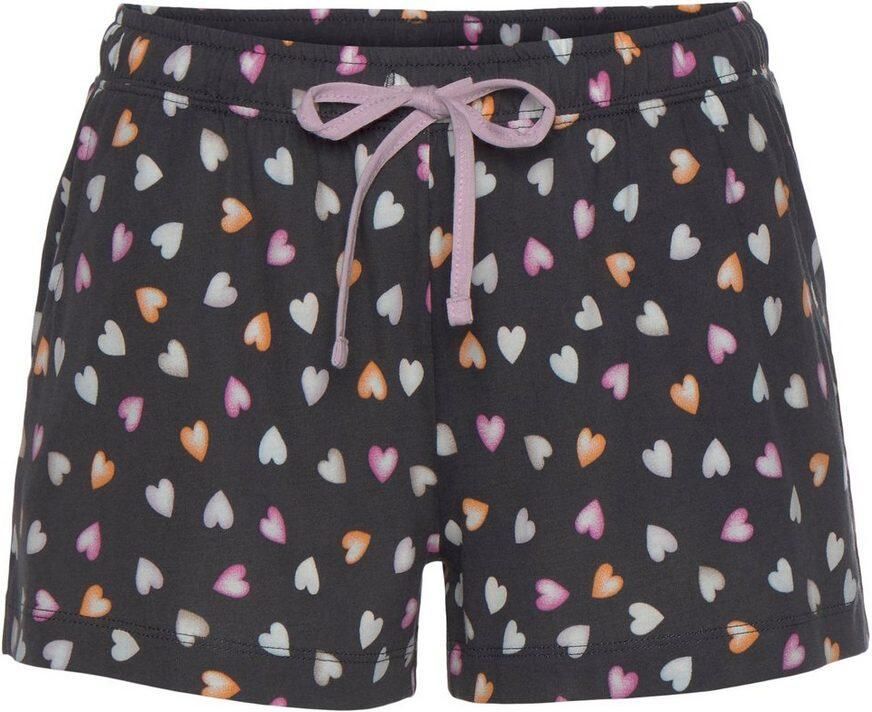 Vivance Dreams Shortama met schattige hartjesprint (set 2-delig)