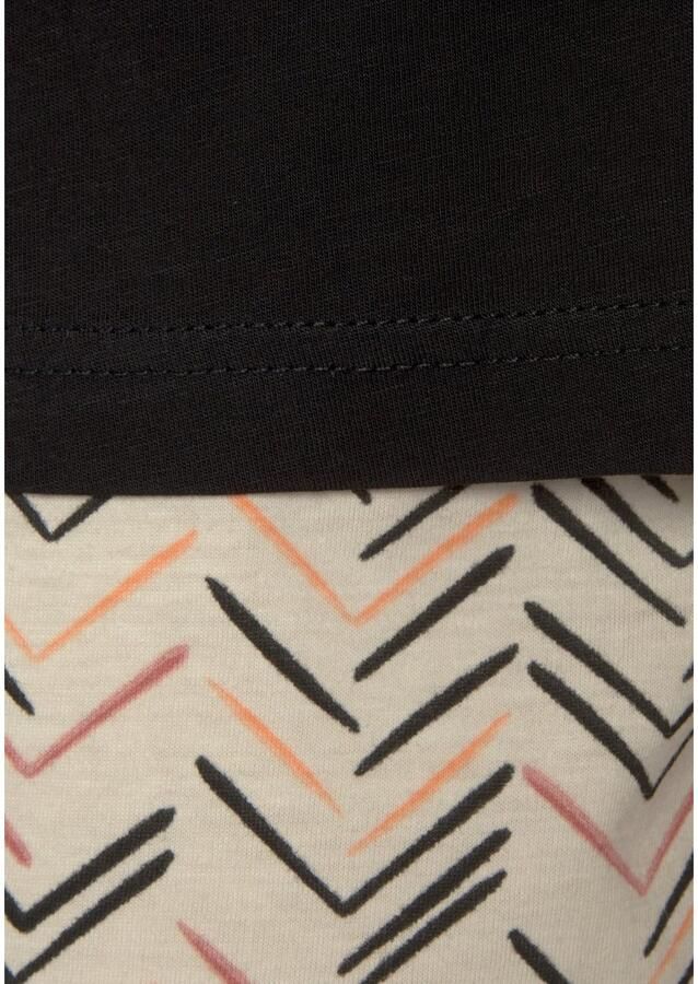 Vivance Dreams Shortama met schilderachtig visgraatpatroon (set 2-delig) - Foto 2