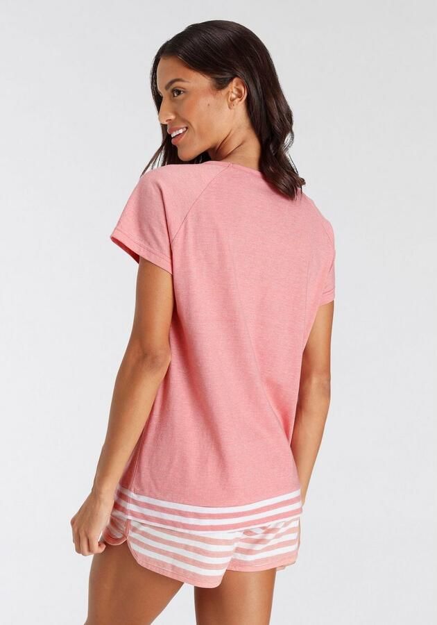 Vivance Dreams Shortama met strepen-details (2-delig) - Foto 4