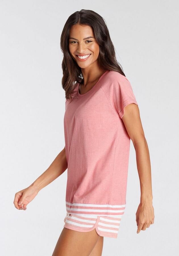 Vivance Dreams Shortama met strepen-details (2-delig) - Foto 5