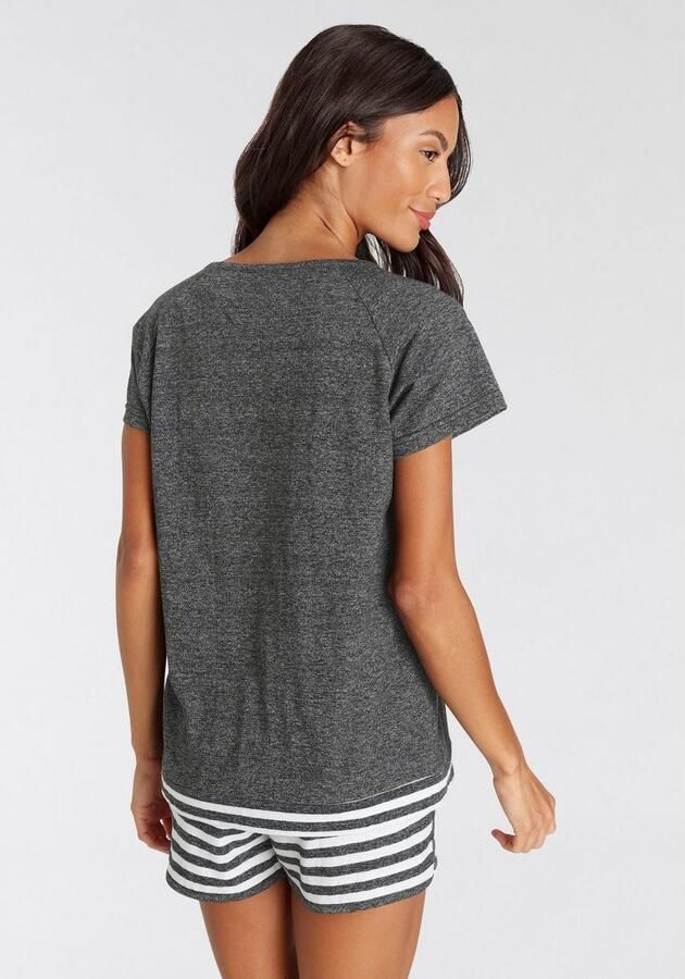 Vivance Dreams Shortama met strepen-details (2-delig) - Foto 3