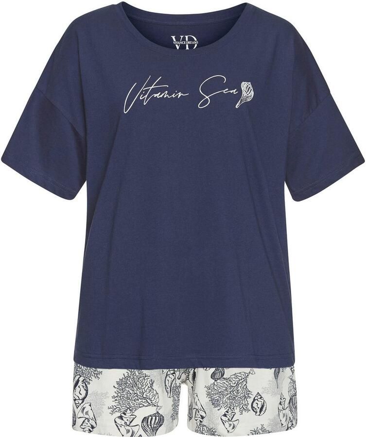 Vivance Dreams Shortama Mooie schelpenprint (set 2-delig) - Foto 2