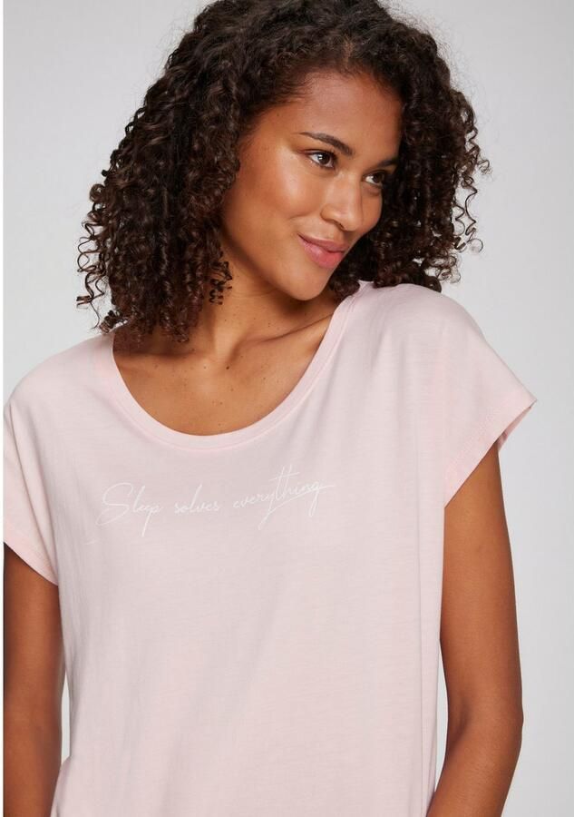 Lascana Regular fit T-shirt van viscosemix model 'Cozy Dreams' - Foto 2