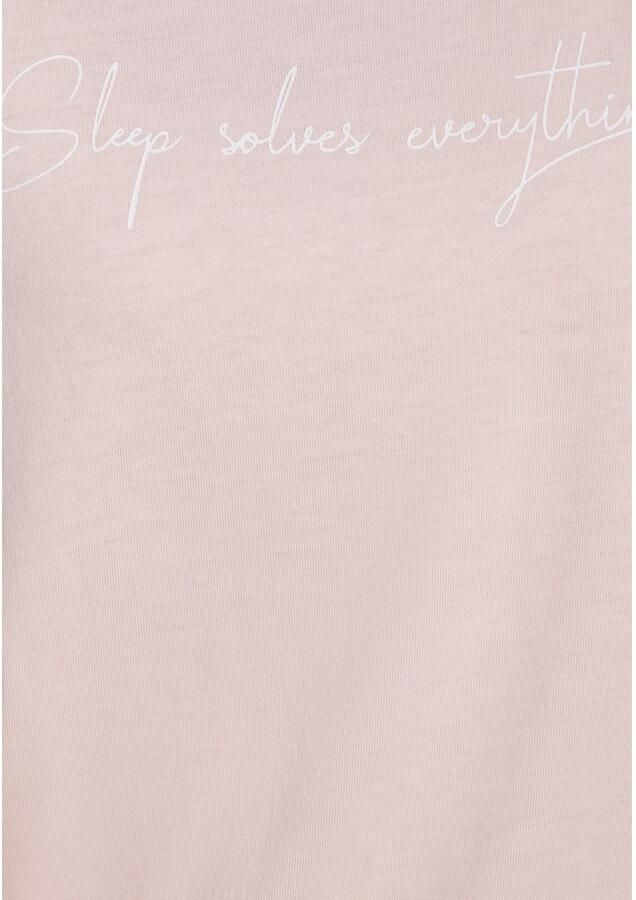 Lascana Regular fit T-shirt van viscosemix model 'Cozy Dreams'