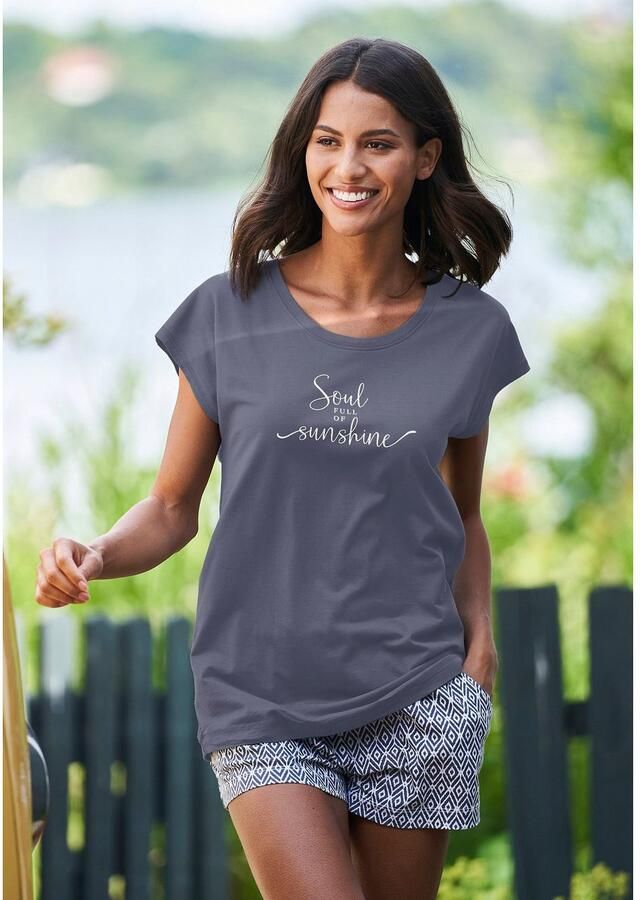 Vivance Dreams T-shirt met zomer-statementprint - Foto 7