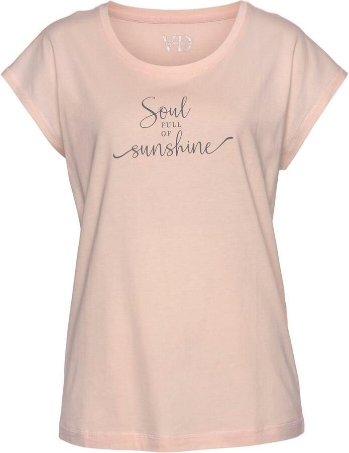 Lascana T-shirt met statementprint model 'Cozy Dreams'