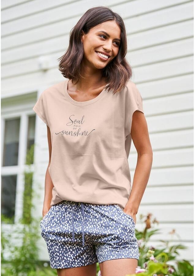 Lascana T-shirt met statementprint model 'Cozy Dreams' - Foto 5