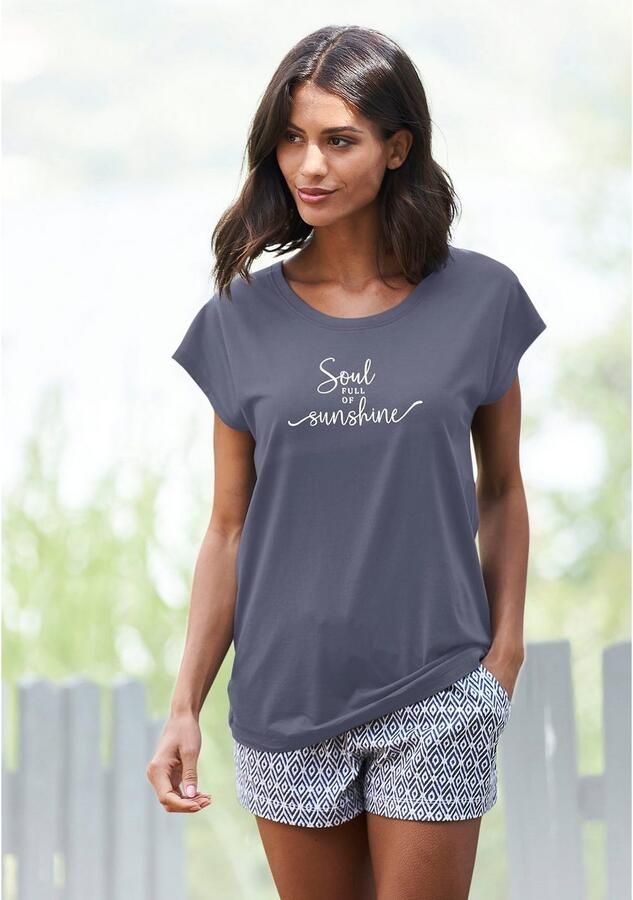 Vivance Dreams T-shirt met zomer-statementprint - Foto 4