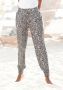 Vivance Jerseybroek met animal print en zakken elastische tailleband zomerbroek - Thumbnail 1