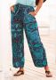 Vivance Palazzobroek en paisley print elastische tailleband sweatpants stoffen broek (Met een bindceintuur) - Thumbnail 1