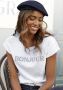 Vivance T-shirt Met frontdruk "Bonjour" in een zachte katoenkwaliteit - Thumbnail 1