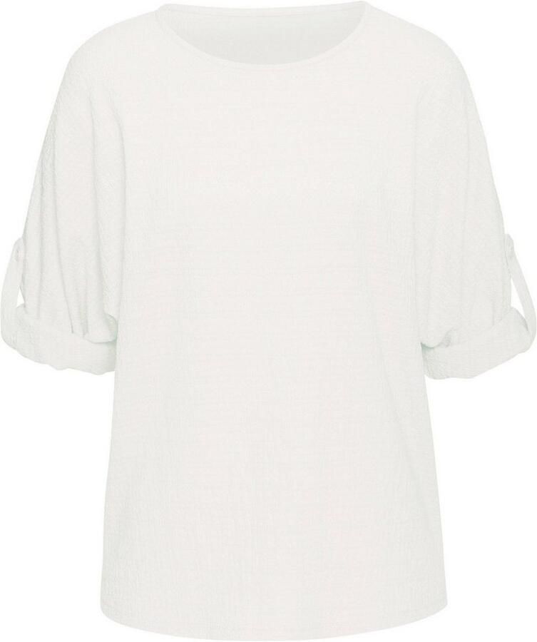 Vivance 2-in-1-shirt Om op te rollen van kreukvrije crêpe-kwaliteit - Foto 4