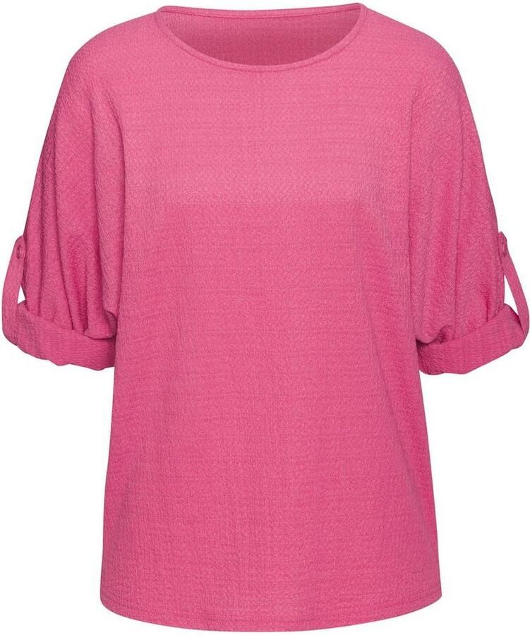 Vivance 2-in-1-shirt Om op te rollen van kreukvrije crêpe-kwaliteit