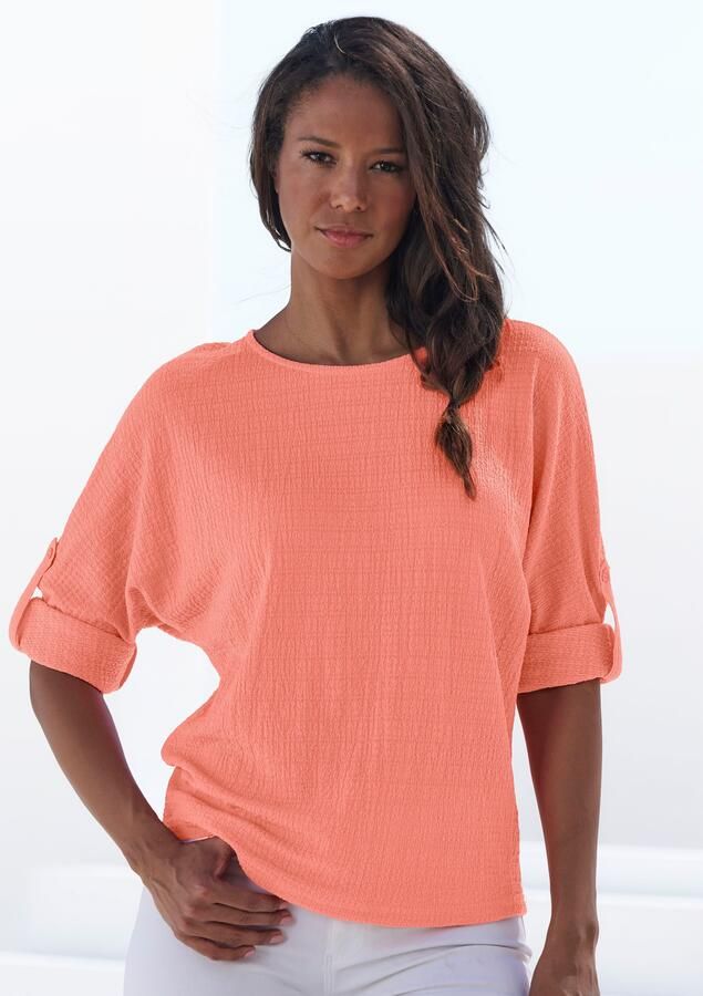 Vivance 2-in-1-shirt Om op te rollen van kreukvrije crêpe-kwaliteit - Foto 5