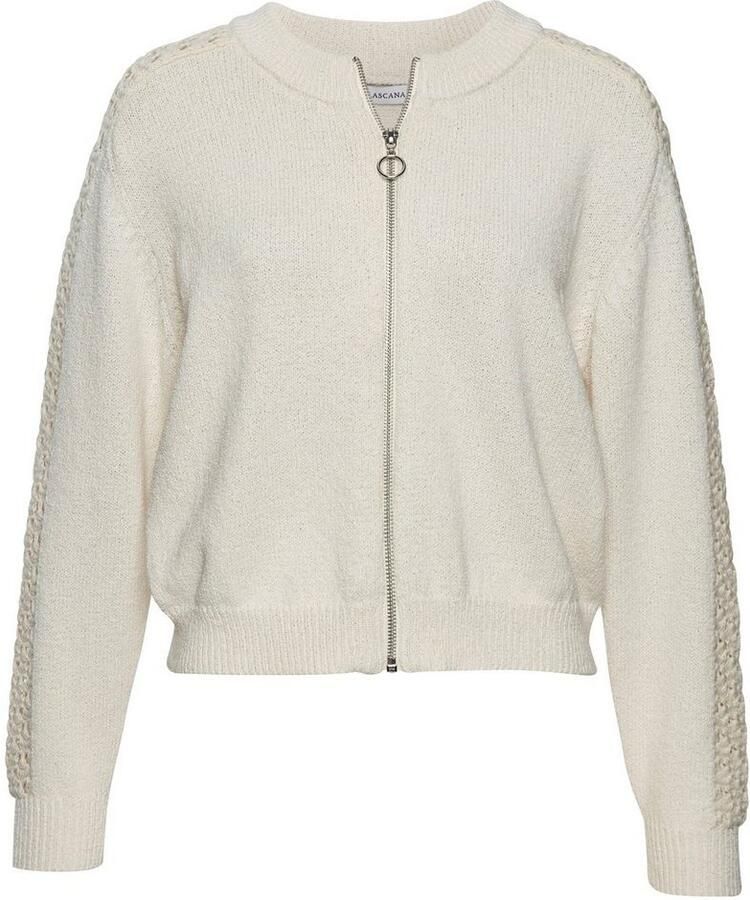 Vivance Ajourvest met haakdetails aan de mouw knuffelzachte cardigan modieus - Foto 2