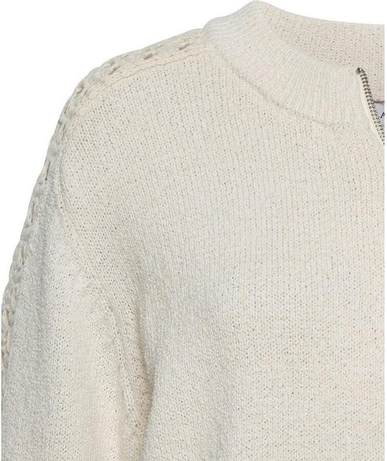 Vivance Ajourvest met haakdetails aan de mouw knuffelzachte cardigan modieus