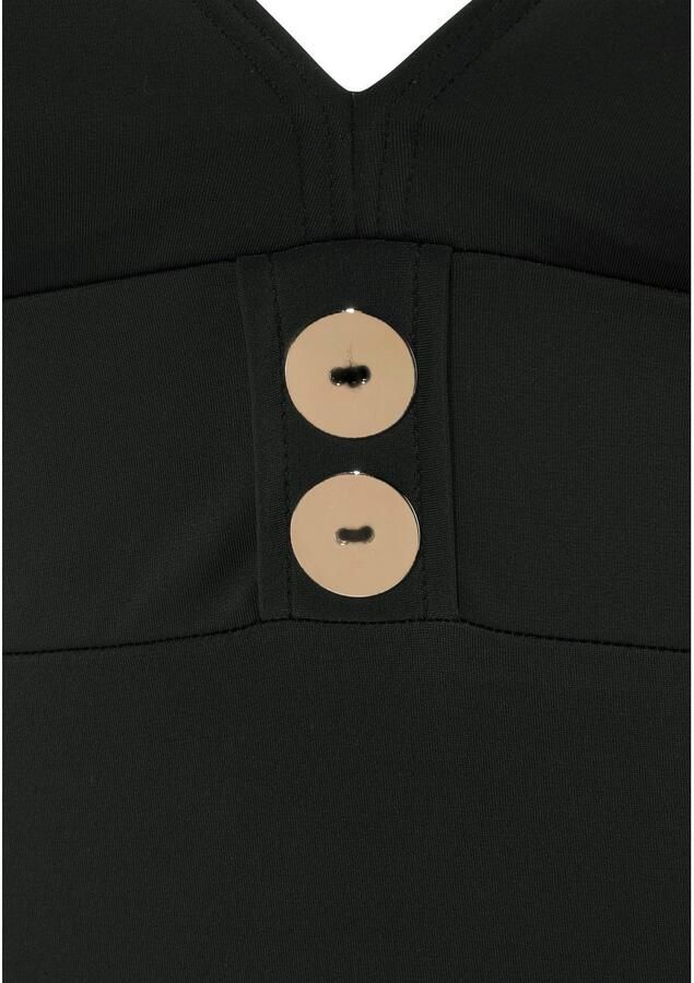 Vivance Badpak met goudkleurige sierknopen