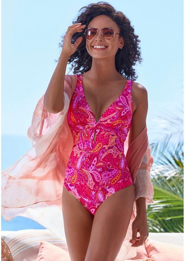 Vivance Badpak Pretty met v-hals en modieus paisley-patroon - Foto 2