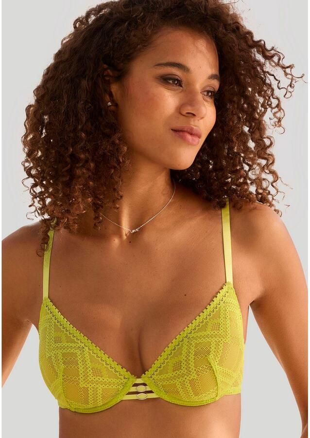 Vivance Beugel-bh gemaakt van grafisch jacquard kant met een elegante bandjes lingerie - Foto 4