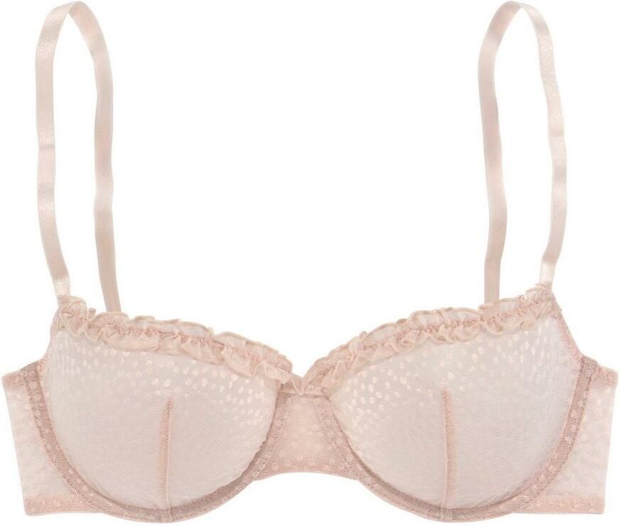 Vivance Beugel-bh in subtiel transparant mesh met ruches lingerie - Foto 4