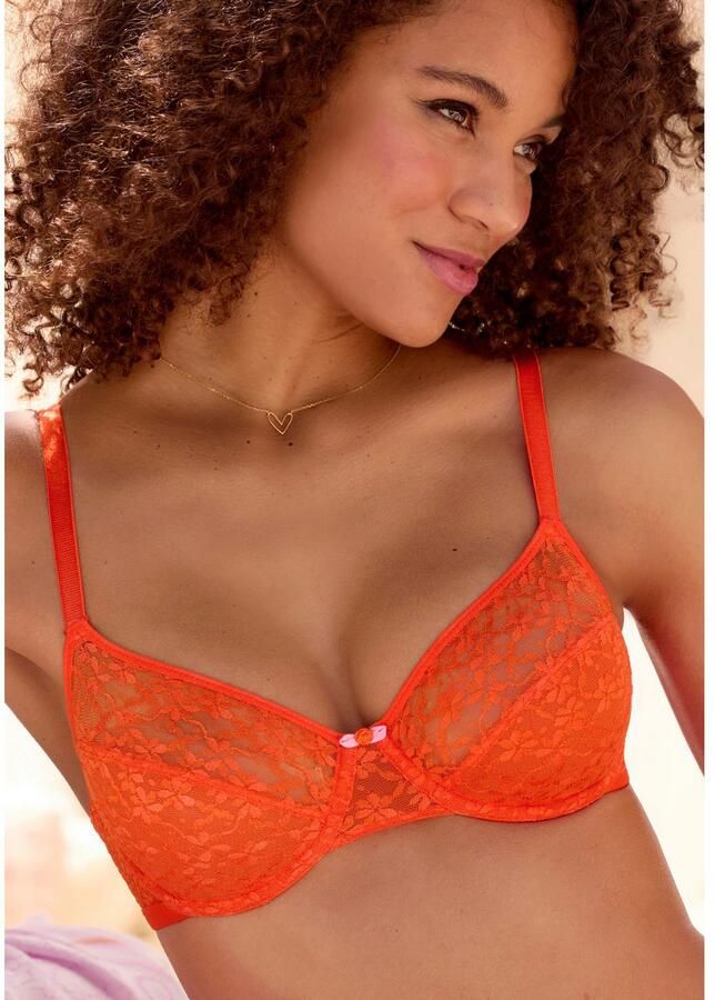Vivance Beugel-bh van bloemige kant in mooie balconnet-snede lingerie