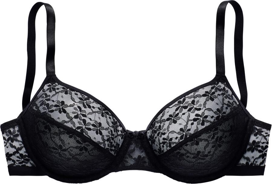 Vivance Beugel-bh van bloemige kant in mooie balconnet-snede lingerie