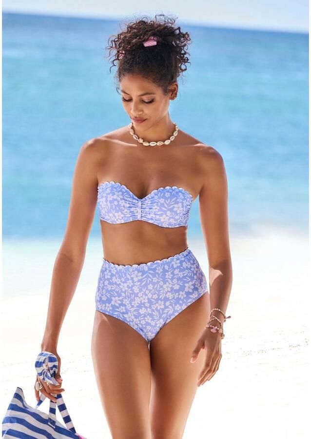 Vivance Beugelbandeau bikinitop Leni met gelaserd schulprandje - Foto 4