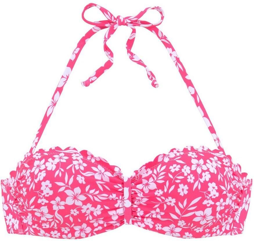 Vivance Beugelbandeau bikinitop Leni met gelaserd schulprandje - Foto 1