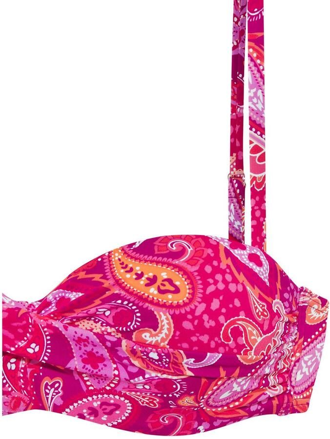 Vivance Beugelbandeau bikinitop Pretty met modieus paisley-patroon en wikkeloptiek - Foto 2