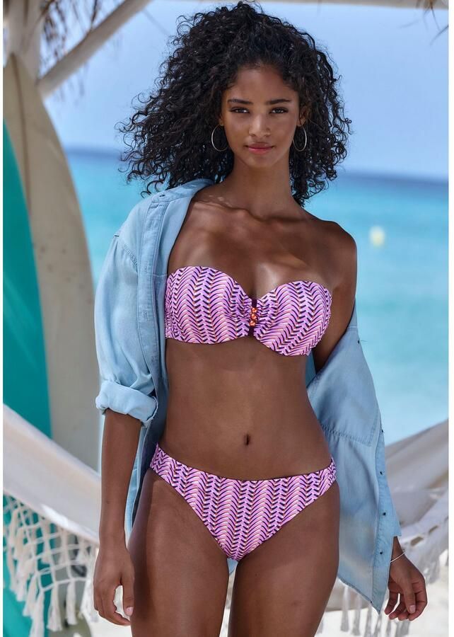 Vivance Beugelbikini in bandeaumodel met sierkraaltjes - Foto 3