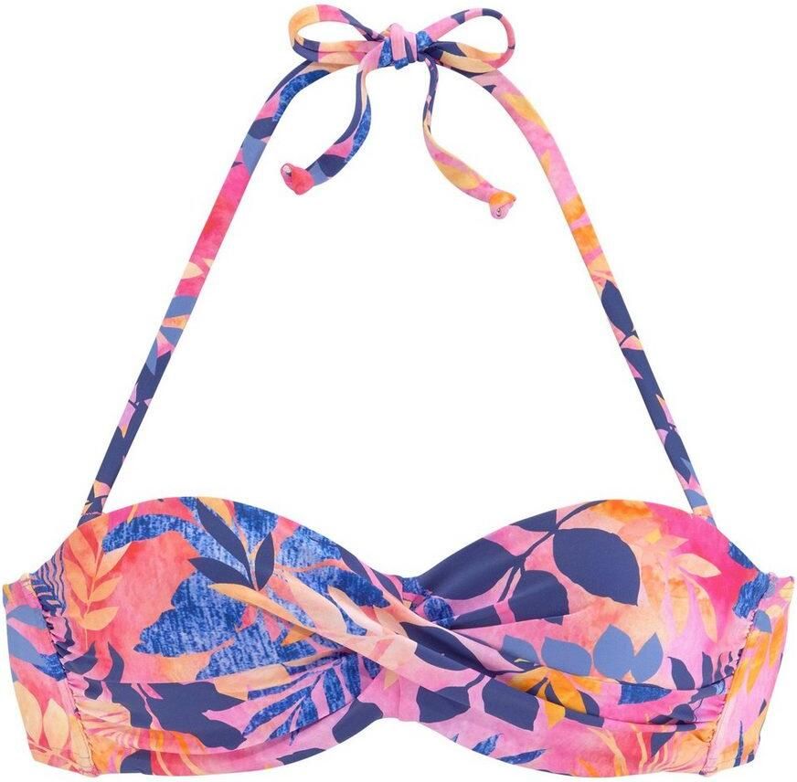 Vivance Beugelbikinitop in bandeaumodel Leilani in gedraaide look