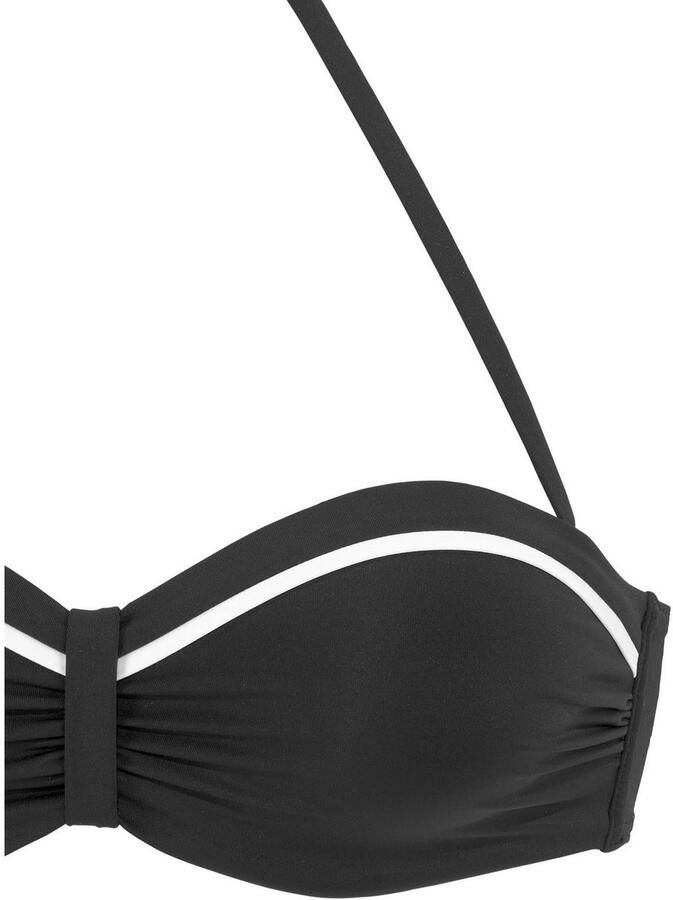 Vivance Beugelbikinitop in bandeaumodel Lorena met contrastkleurige paspels - Foto 2