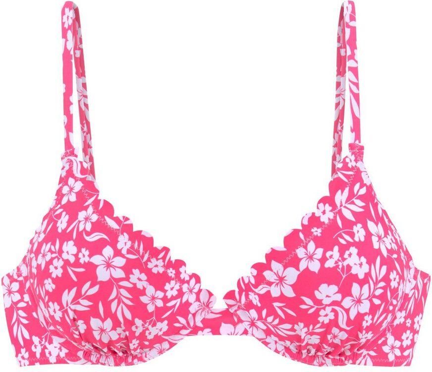 Vivance Beugelbikinitop Leni met gelaserd schulprandje