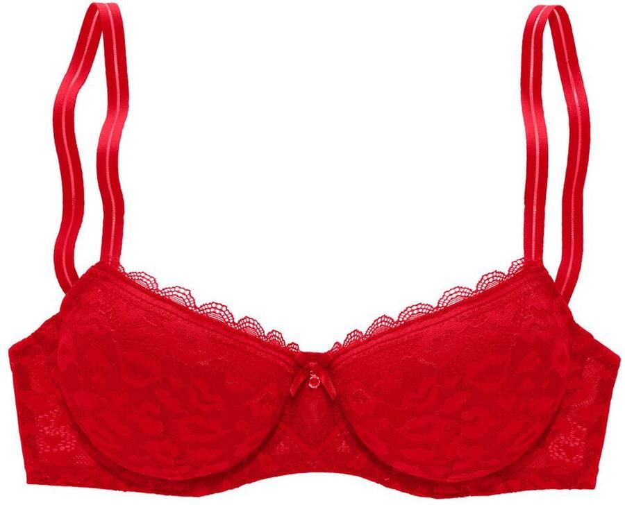 Vivance Bh met steuncups van kant met een kussende mond look in een modieuze balconnete look lingerie - Foto 4