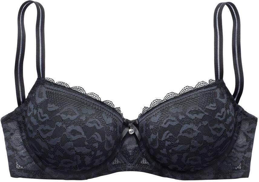 Vivance Bh met steuncups van kant in leo-look in een modieuze balconnet-snit lingerie - Foto 4