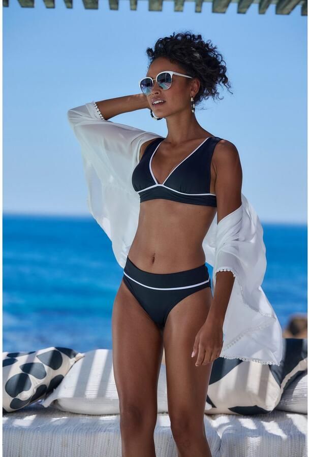 Vivance Bikinibroekje Lorena met contrastkleurige piping bij de omslag - Foto 4