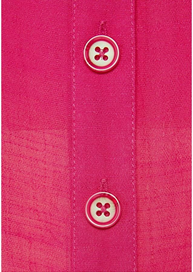 Vivance Blouse met korte mouwen met hemdkraag en knoopsluiting hemdblouse strandmode - Foto 3