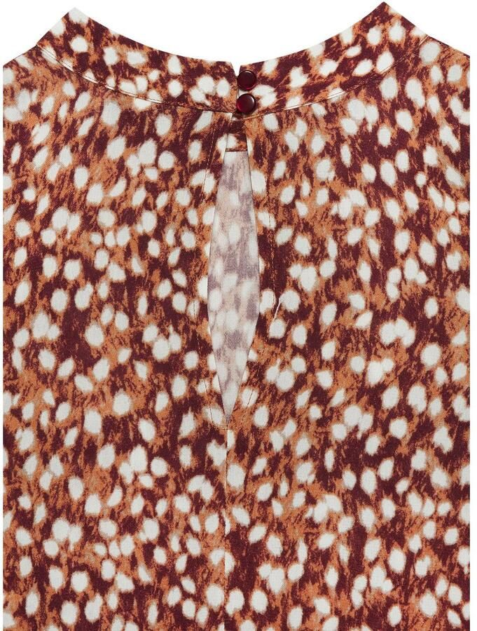 Vivance Blouse met korte mouwen met stippenprint printblouse