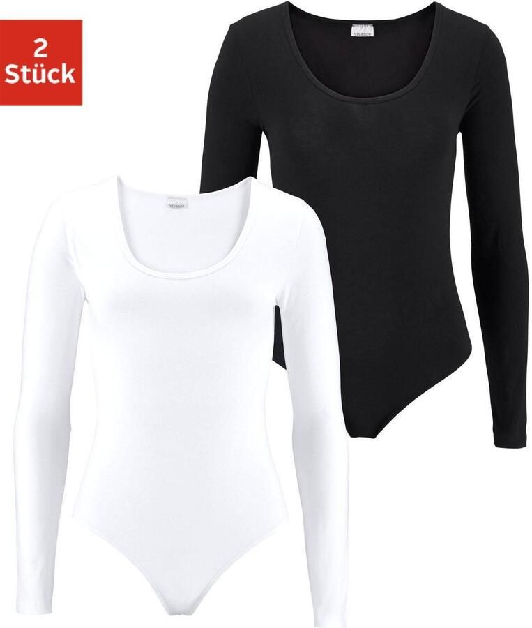 Vivance Body met lange mouwen elastische katoenkwaliteit (Set van 2) - Foto 7