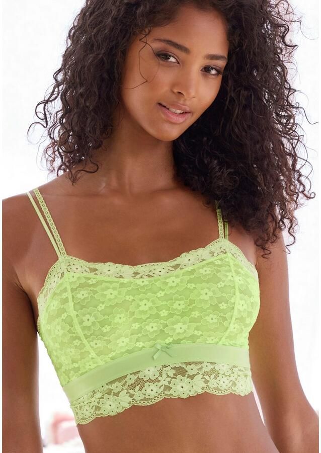 Vivance Bralette-bh Anisa van bloemige kant in lichte lange vorm sexy lingerie - Foto 3